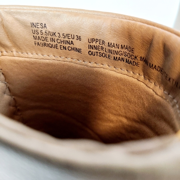 Just Fab Stacked Heel Ankle Boots Zip Size 5.5 - Picture 8 of 9